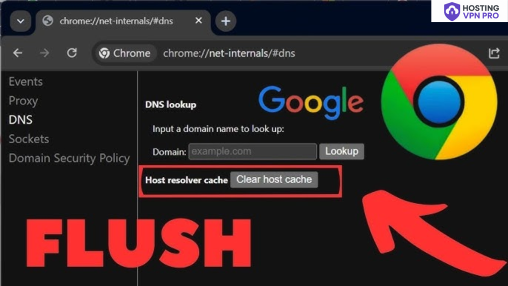 clear DNS cache